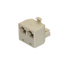 Adaptador telefonia 1Macho-2Hembra 8P8C AVALVA