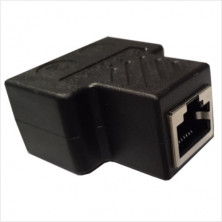Adaptador 1H-2H 8P8C Cat6 Semiblindado AVALVA