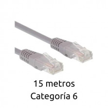 Cable Ethernet UTP flexible 15 metros Cat. 6 AVALVA