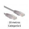 Cable Ethernet UTP flexible 20 metros Cat. 6 AVALVA