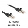 Cable Ethernet S/FTP flexible 20 metros Cat. 8 AVALVA