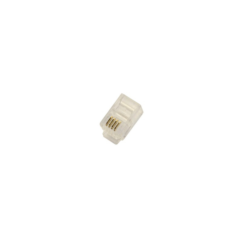Conector modular 4P4C RJ9 AVALVA