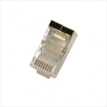 Conector modular 8P8C sin guía Cat6 Blindado AVALVA