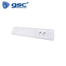 Regleta  Pantalla Electrónica LED 10w 6500K 850Lm Esquinero con toma e interruptor Vilna GSC UUS