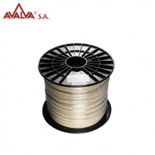 Cable telefónico 6 vías Marfil 100m Rollo AVALVA