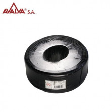 Cable telefónico 8 vías Negro. Sin carrete 100m Rollo AVALVA