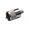 Conector Macho PL259 RG58 baquelita AVALVA