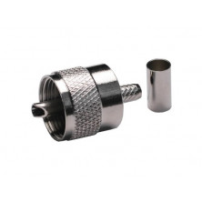Conector Macho PL259 RG58 crimprar AVALVA