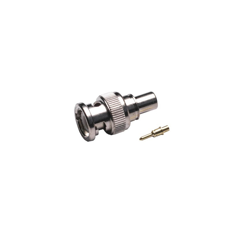 Conector Macho BNC crimp RG58 AVALVA