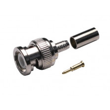 Conector Macho BNC crimp RG58 casquillo suelto AVALVA