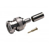 Conector Macho BNC crimp RG58 casquillo suelto AVALVA
