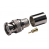 Conector Macho BNC crimp RG213 casquillo suelto AVALVA