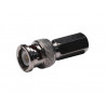Conector Macho BNC a rosca torsion para Cable RG59. Conductor solido. AVALVA