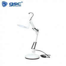 Flexo de sobremesa Fokus E27 25w Blanco 380x500 GSC C1/6