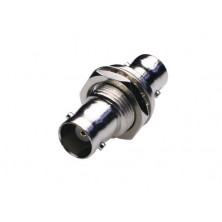 Concector BNC doble hembra con tuerca AVALVA