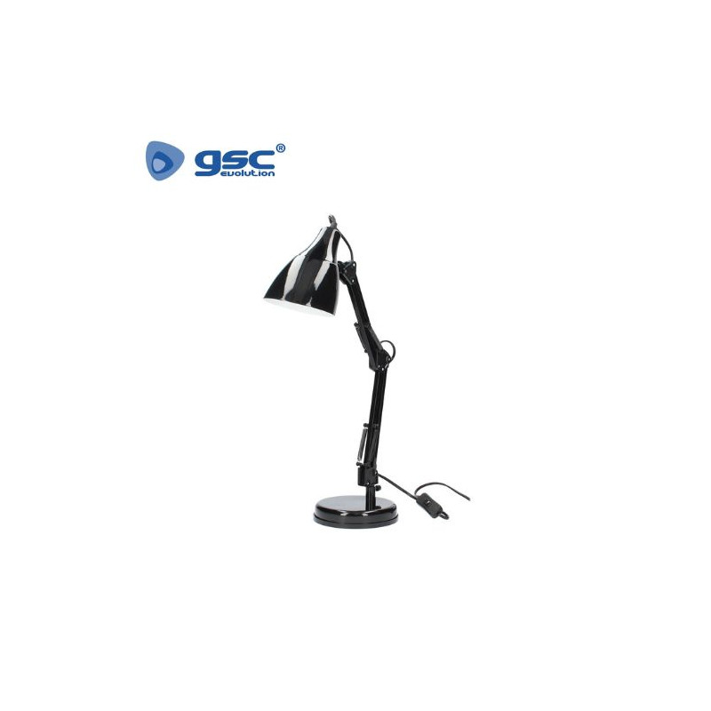 Flexo de sobremesa Fokus E27 25w Negro 380x500 GSC C1/6