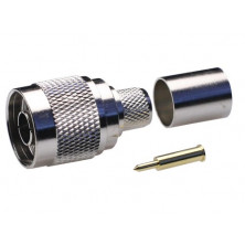 Conector Macho N RG213/RG11/RG8 crimpar AVALVA