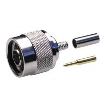 Conector Macho N RG174 crimpar AVALVA