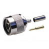 Conector Macho N RG174 crimpar AVALVA