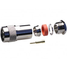 Conector Macho N RG213 con tuerca AVALVA