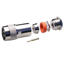 Conector Macho N RG58 con tuerca AVALVA