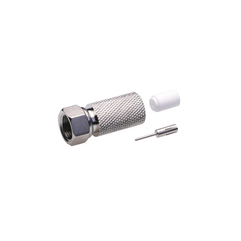 Conector Macho F RG213 a rosca AVALVA