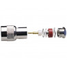 Conector Macho TNC RG58 con tuerca AVALVA