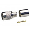 Conector Macho TNC inverso RG213 crimpar AVALVA