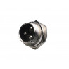 Conector Macho microfono a rosca 3P AVALVA