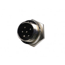 Conector Macho microfono a rosca 6P AVALVA