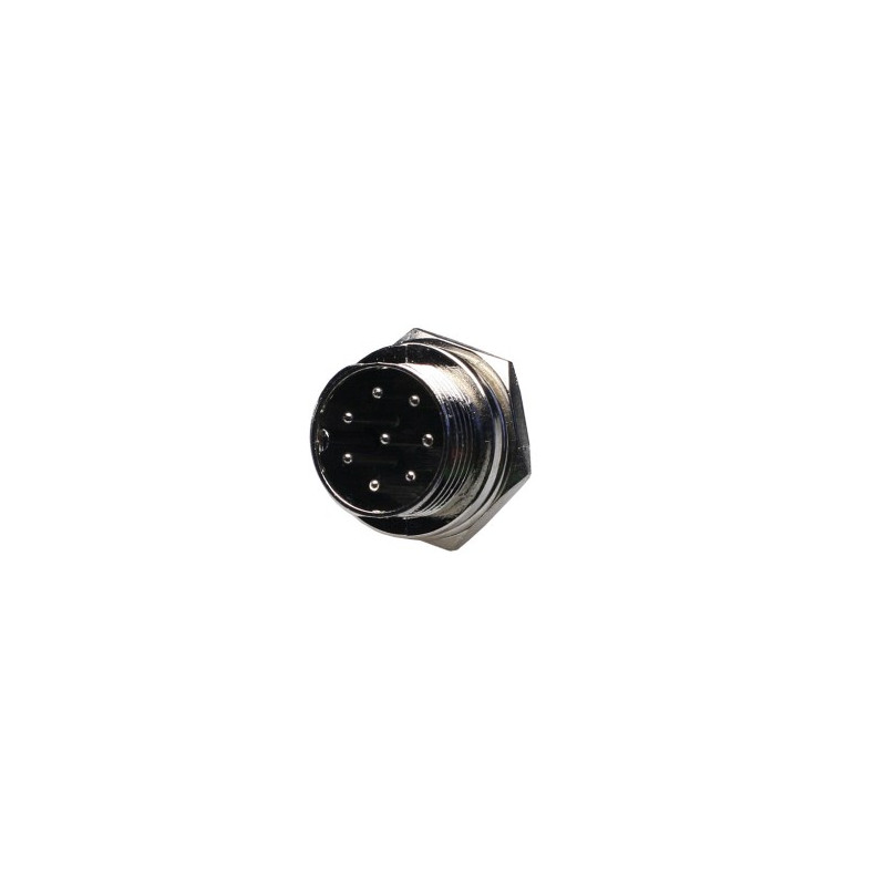 Conector Macho microfono a rosca 8P AVALVA
