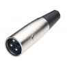 Conector Macho Canon aereo 3P AVALVA