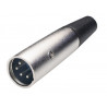 Conector Macho Canon aereo 4P AVALVA