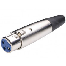 Conector Hembra Canon aerea 3P AVALVA