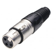 Conector Hembra Canon tipo Neutrik 3P AVALVA