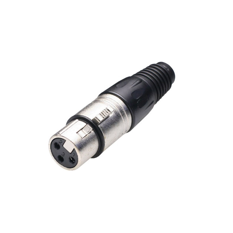Conector Hembra Canon tipo Neutrik 3P AVALVA