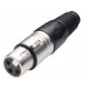 Conector Hembra Canon tipo Neutrik 3P AVALVA