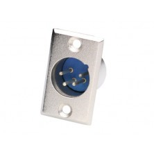 Conector Macho Canon para chasis 3P AVALVA