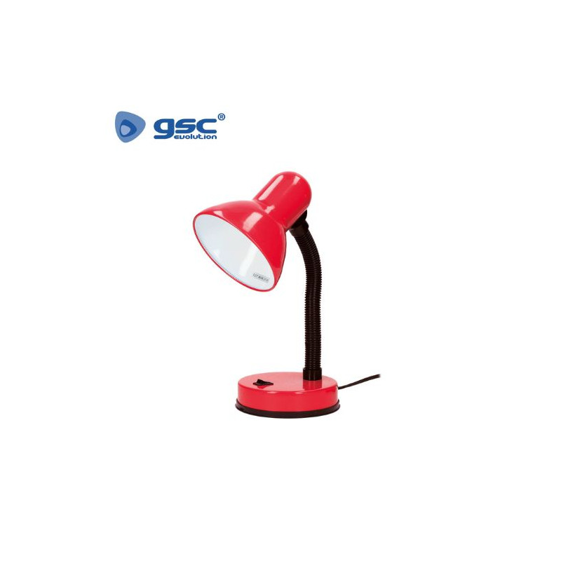 Flexo de sobremesa Bell E27 25w Rojo 160x350mm GSC C1/24