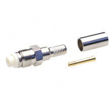 Conector Hembra FME RG58 crimp AVALVA