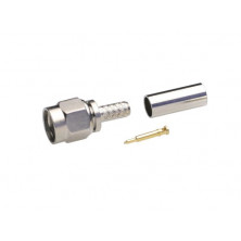 Conector Macho SMA RG174 crimpar AVALVA