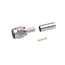 Conector Macho SMA inverso RG174 crimpar AVALVA