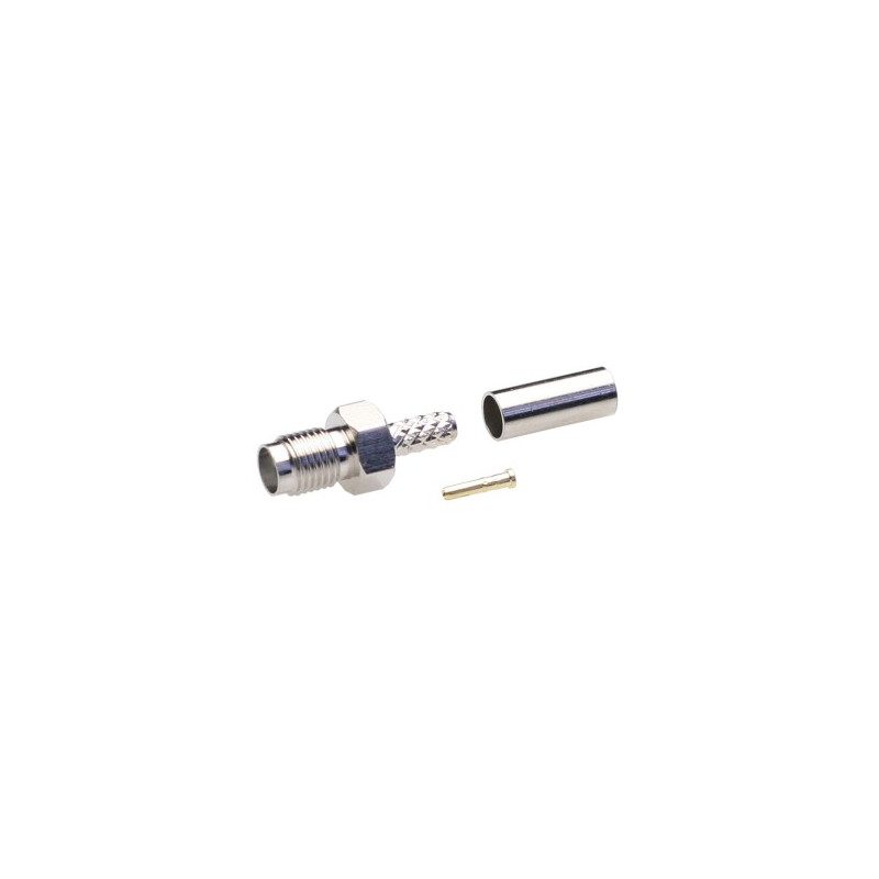 Conector Hembra SMA RG174 crimpar AVALVA