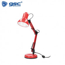 Flexo de sobremesa Tradition E27 25w Rojo 210x575mm GSC C1/16