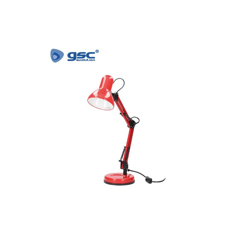 Flexo de sobremesa Tradition E27 25w Rojo 210x575mm GSC C1/16