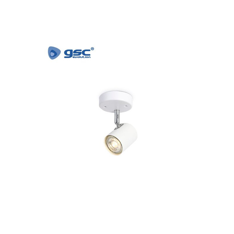 Foco techo/pared simple GU10 Blanco Edina GSC C1/36