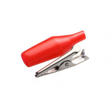 Pinza cocodrilo preaislada. Roja AVALVA