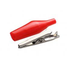 Pinza cocodrilo preaislada. Roja AVALVA