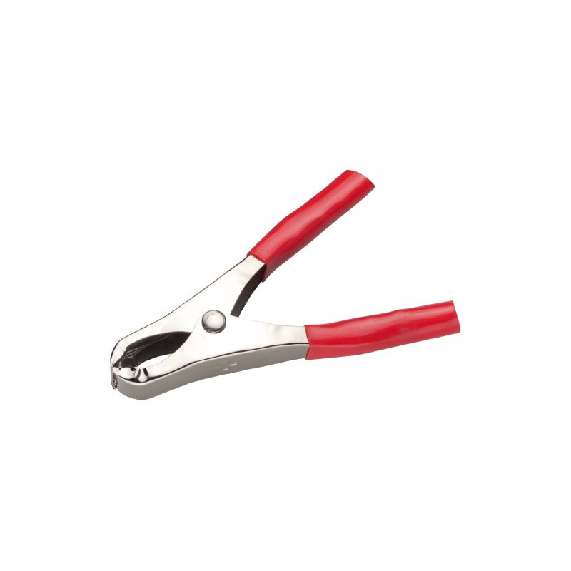 Pinza cocodrilo preaislada 15A Roja AVALVA