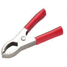 Pinza cocodrilo preaislada. 30A. Roja